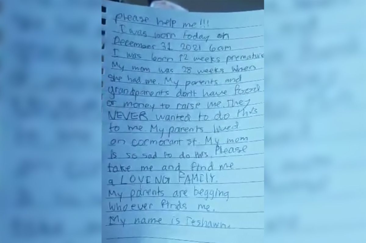 Baby abandoned in cardboard box in Alaska with heartbreaking note from mother