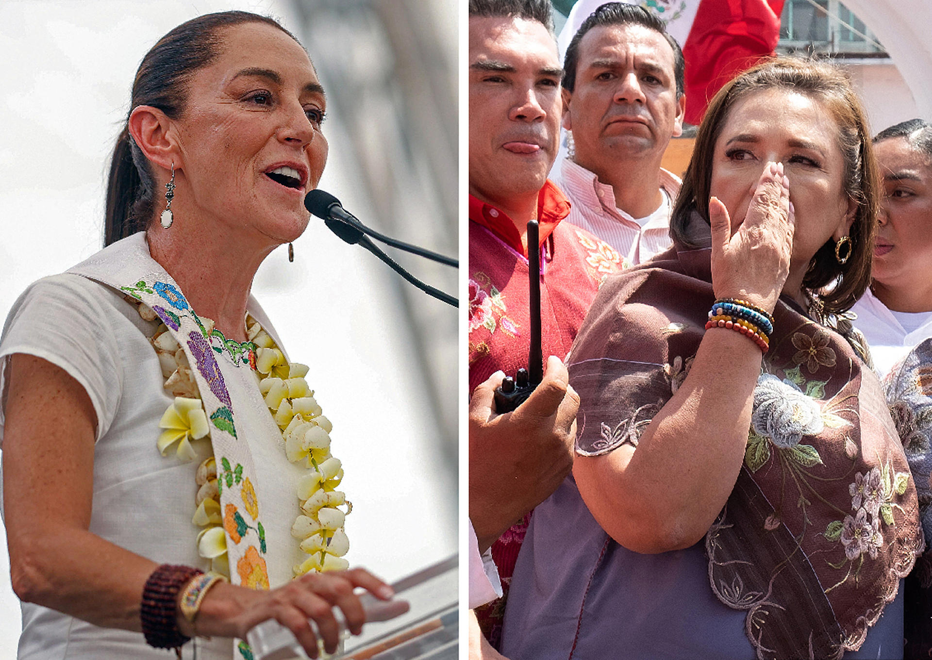 claudia-sheinbaum-and-xochitl-galvez-step-on-the-accelerator-in-the-final-stretch-of-their-campaigns-in-mexico