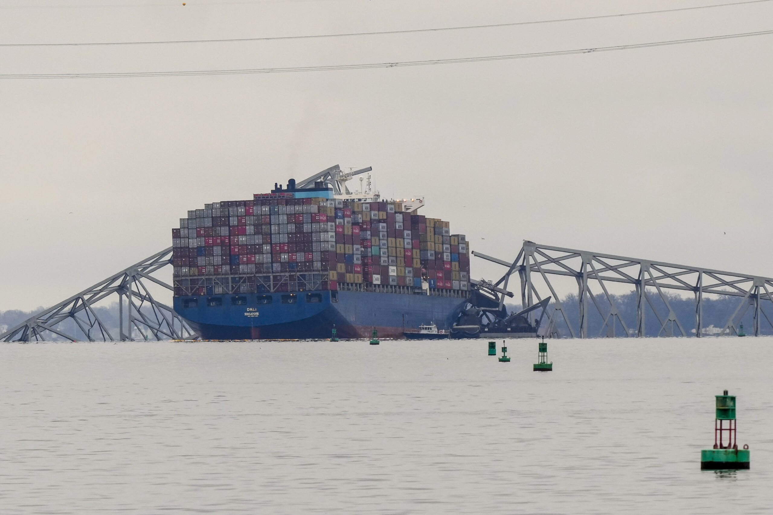 the-freighter-dali-left-baltimore-heading-to-virginia,-three-months-after-the-bridge-collapse