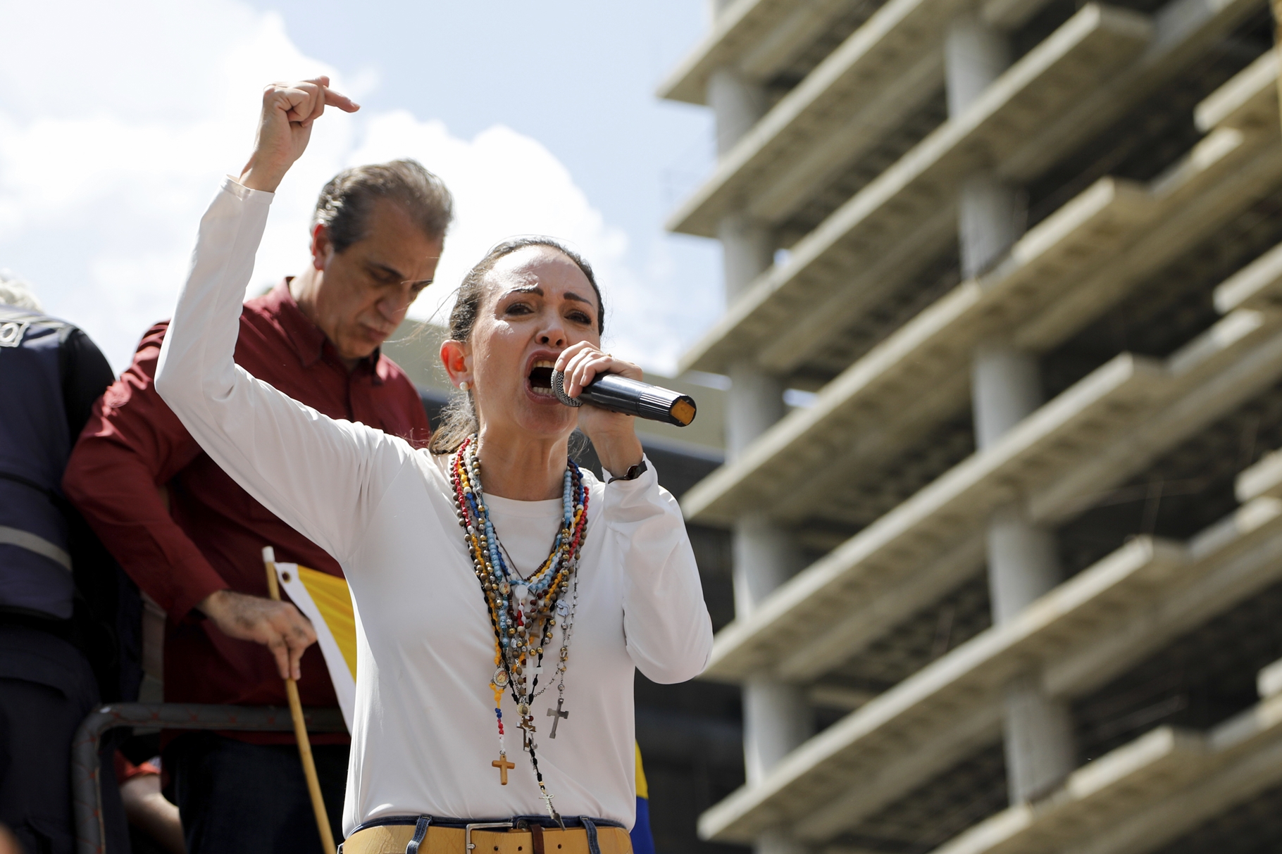 maria-corina-machado's-daughter-spoke-at-the-venezuelan-protest-in-new-york