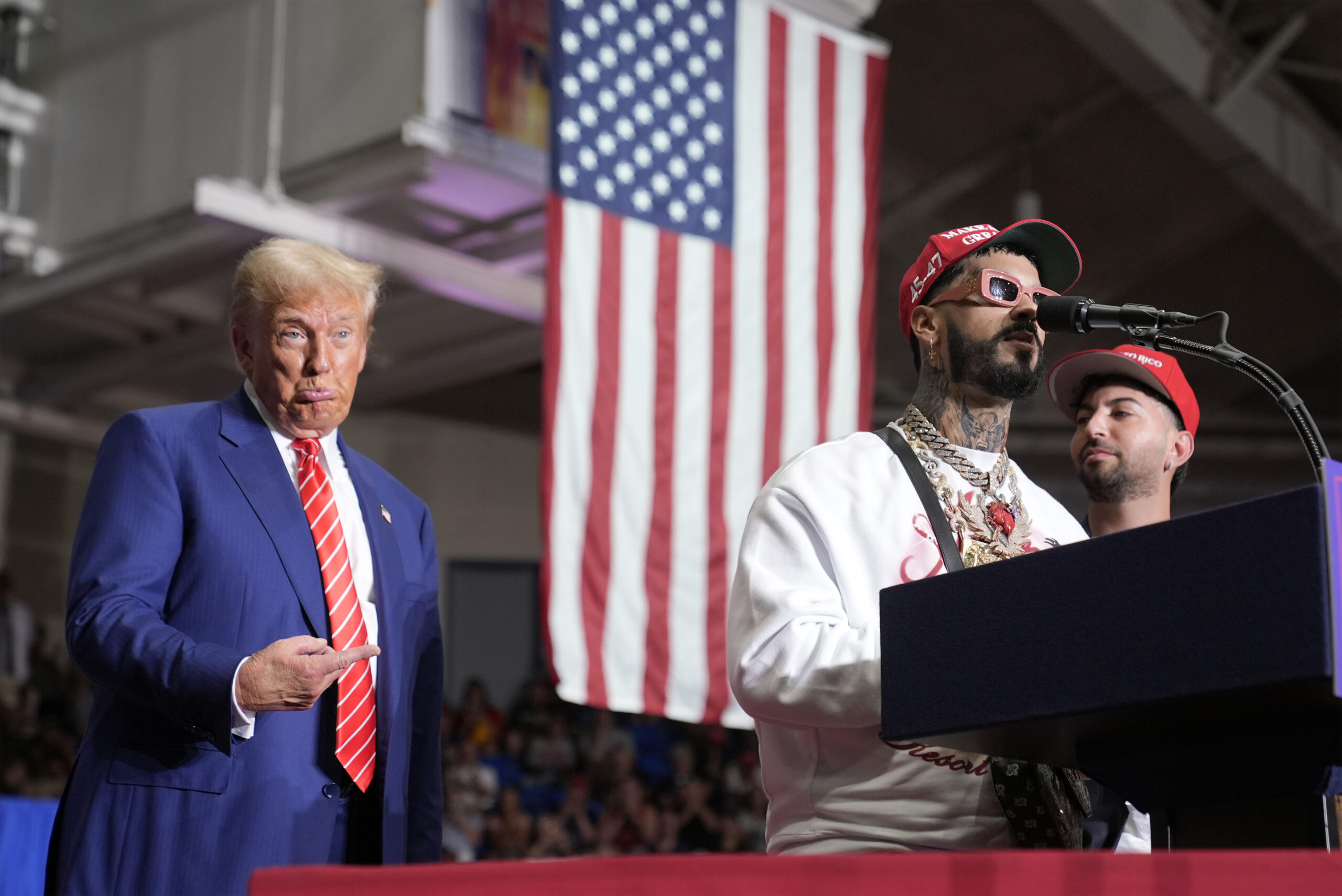 why-did-trump-include-puerto-rican-reggaeton-singers-justin-quiles-and-anuel-aa-at-a-campaign-event-in-pennsylvania?